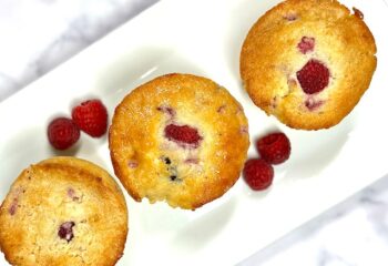 Keto Raspberry Coconut Muffins