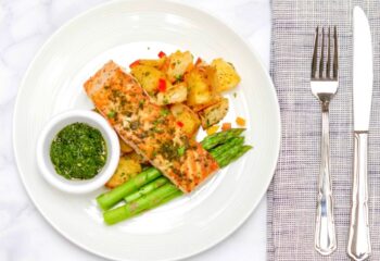 PAN SEARED SALMON CHIMICHURRI | Performance